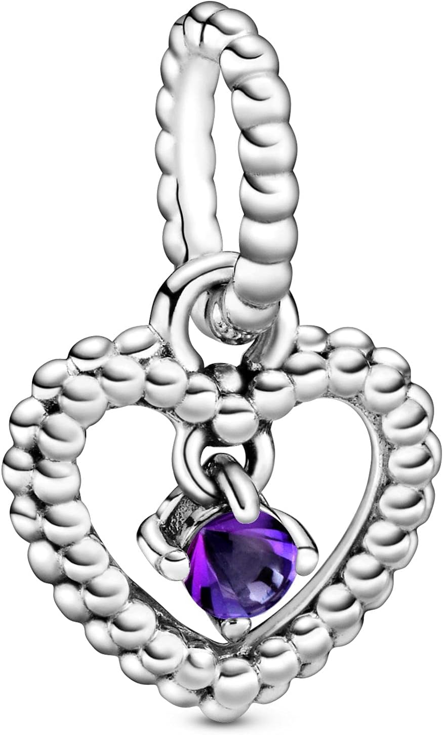 Pandora Cham Pendant 798854C03 Sterling Silver Woman Heart of Spheres