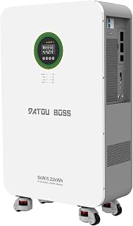 DATOUBOSS 5,22 kWh Solar Speicher 5 kW All-in-One Batteriespeicher mit Hybrid Wechselrichter, LiFePO4 Hausbatterie 51,2V 102Ah, LCD Display für Photovoltaikanlagen und Eigenheim