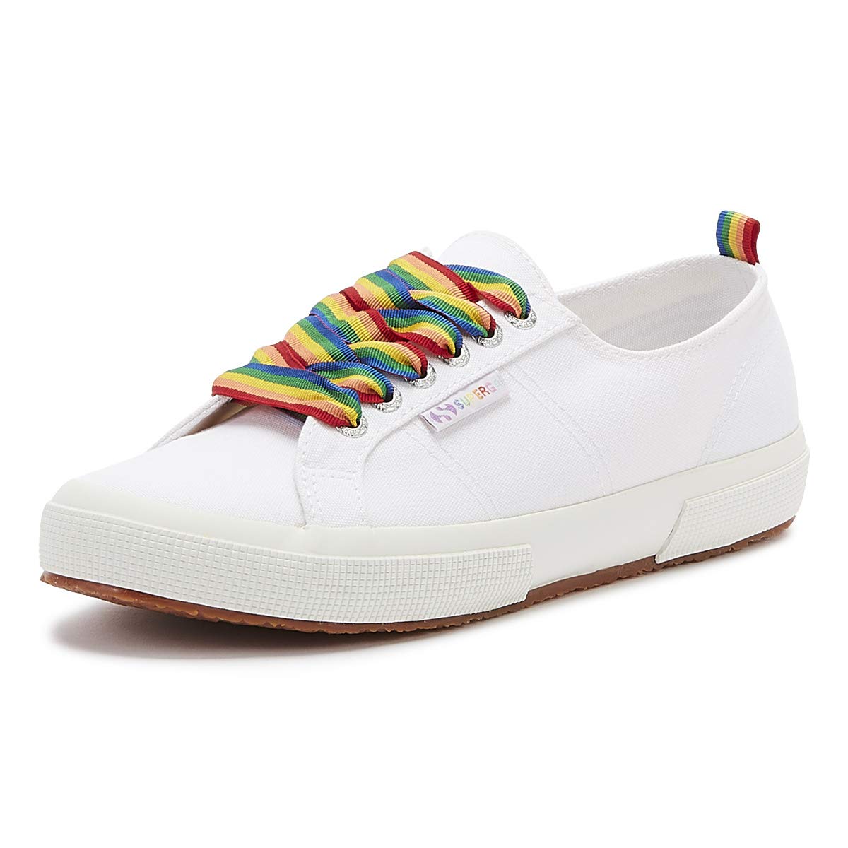 Superga 2750 COTW Rainbow Pop Womens White Trainers