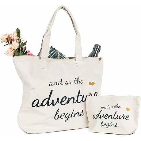 TOPDesign Canvas Bridal Shower Tote Bag