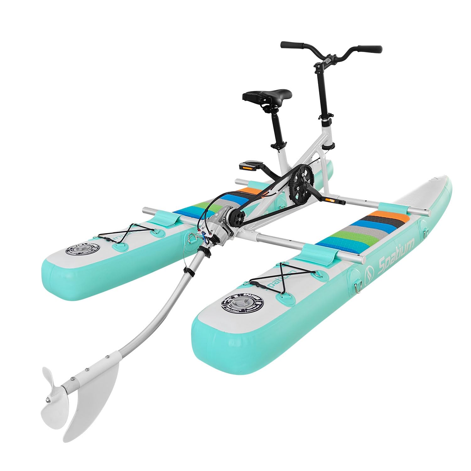 Inflatable Water Bikes for Kids Pedal Boat Touring Water Bikes Children Water Bicycles Inflatable Waterbikes for Lake Green Color