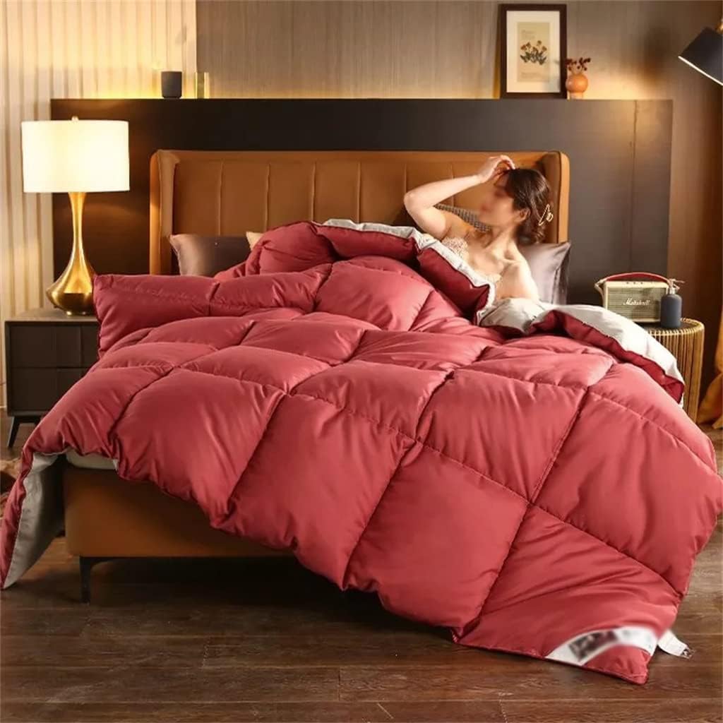 Duvet 3D Bread Soft Goose Down Comforter Duvet Down Blankets Bed Soft Winter Quilted Quilt Blanket Comforter(220 * 240cm 5kg)