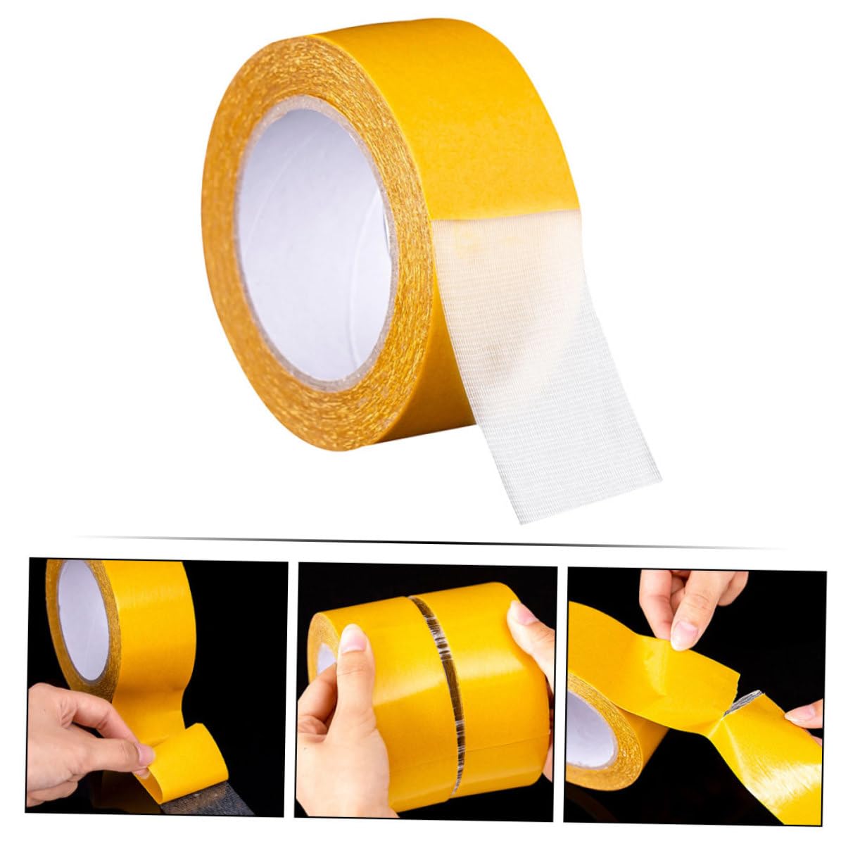 SOLUSTRE 5rotoli Biadesivo Adesivo per Tappeti Facile Rimuovere Residui per Decorazioni e