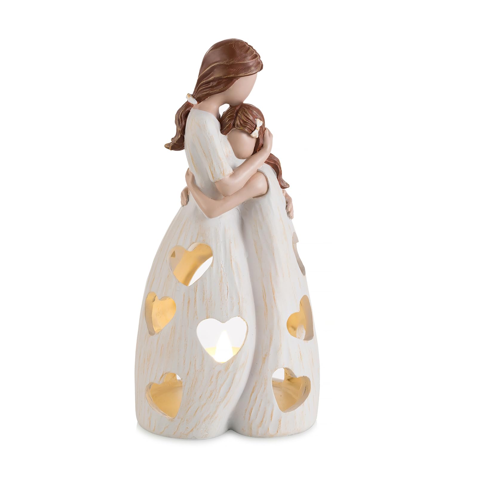 Regali Per Mamma E Figlia: Statua Portacandele Con Candela A Led Tremolante P12585744