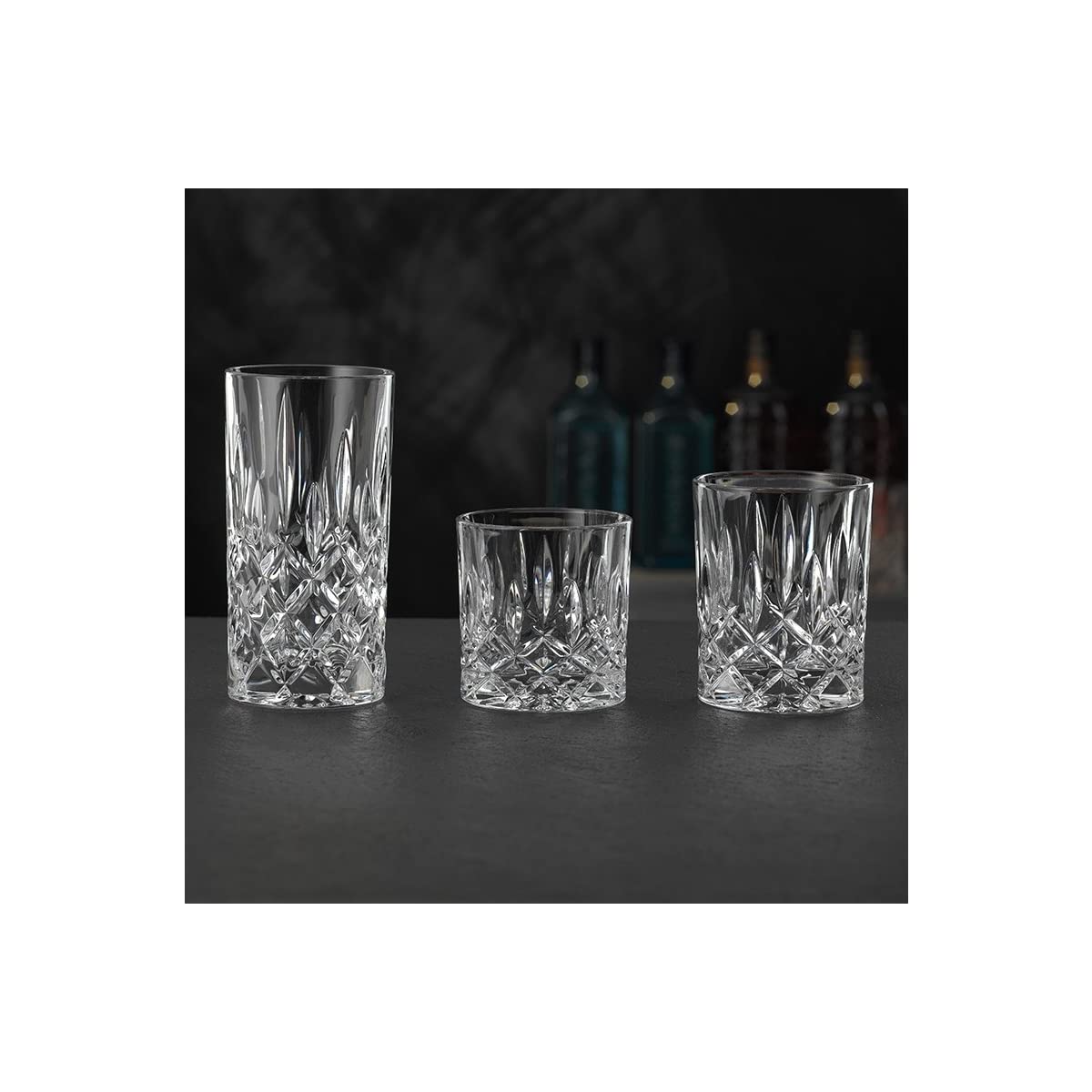 Nachtmann Noblesse 24-częściowy zestaw szklanek do long drink, whisky, tumbler szklanki, zestaw szklanek