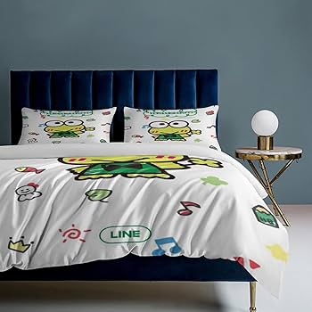 Amazon｜けろけろけろっぴ布団カバーセット 寝具カバーセット 3点
