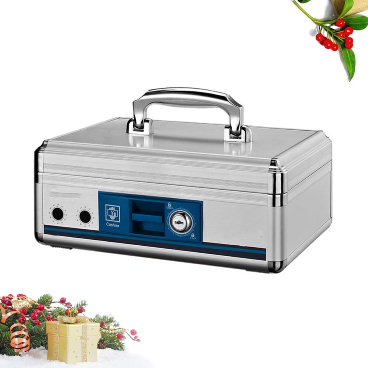 Boîte à Monnaie B298 en Alliage D'aluminium Portable Serrure