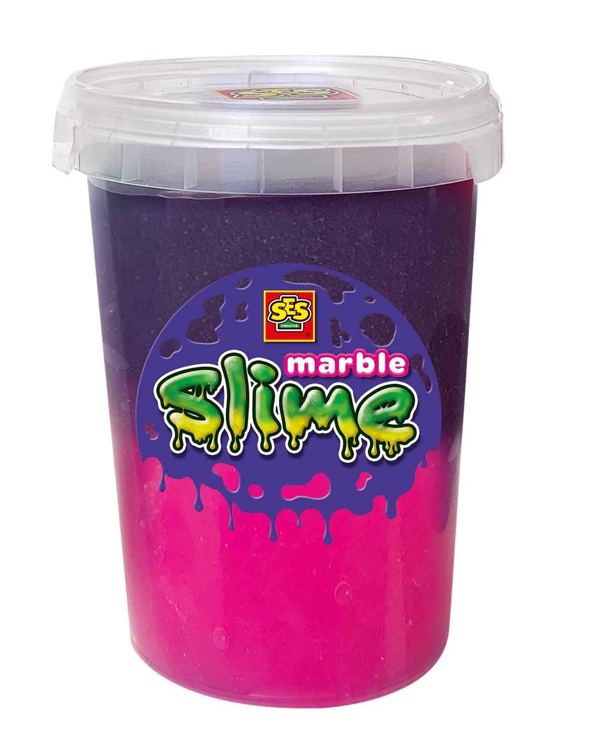 SES Creative 15024 Marble Slime-Pink and Purple 200gr