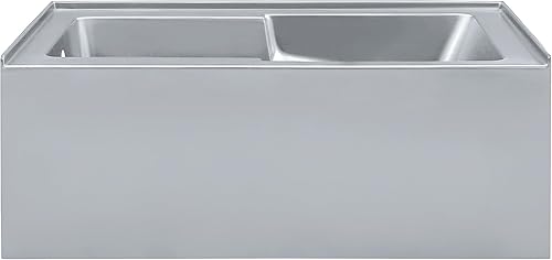 Vista 131 de Swiss Madison Well Made Forever SM-AB540MB Voltaire - Bañera de alcoba con faldón, 60 x 30 pulgadas, negro mate Mate negro