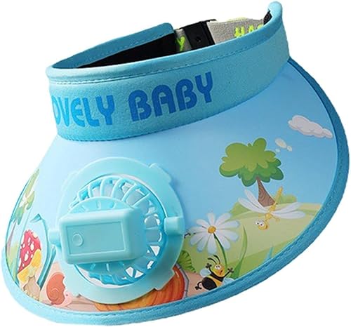 Miniatura 7 de MYCENSE Sombrero con visera para el sol con ventilador, mini ventilador, sombrero para el sol, ventilador integrado para niñas, hombres y mujeres