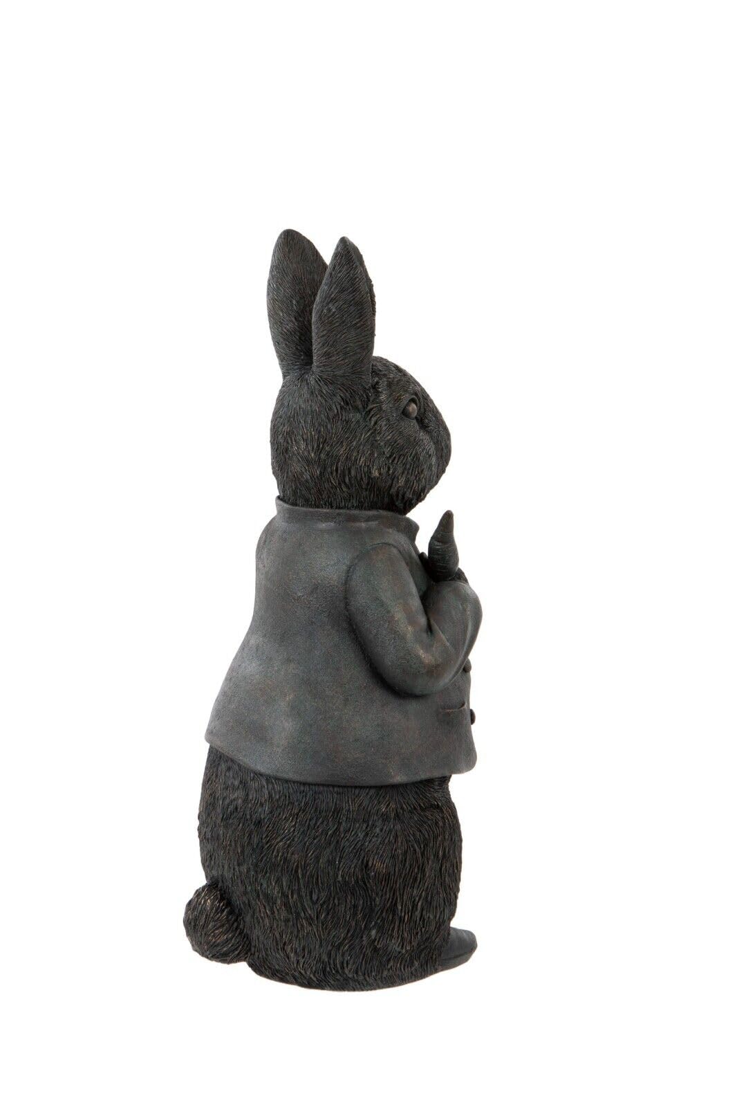 Piotruś Królik duża statuetka z żywicy, ozdoba do domowego ogrodu, dekoracja Beatrix Potter