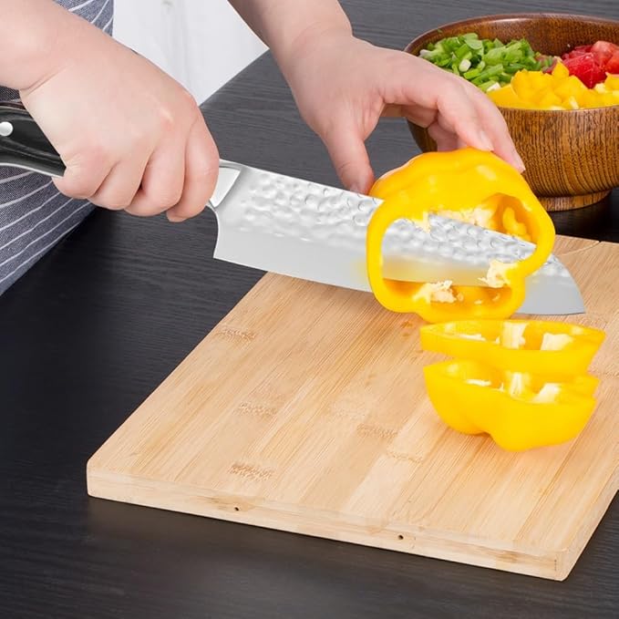 Set Cuchillos Cocina 7 Piezas Acero Inoxidable Pakkawood miniatura 5