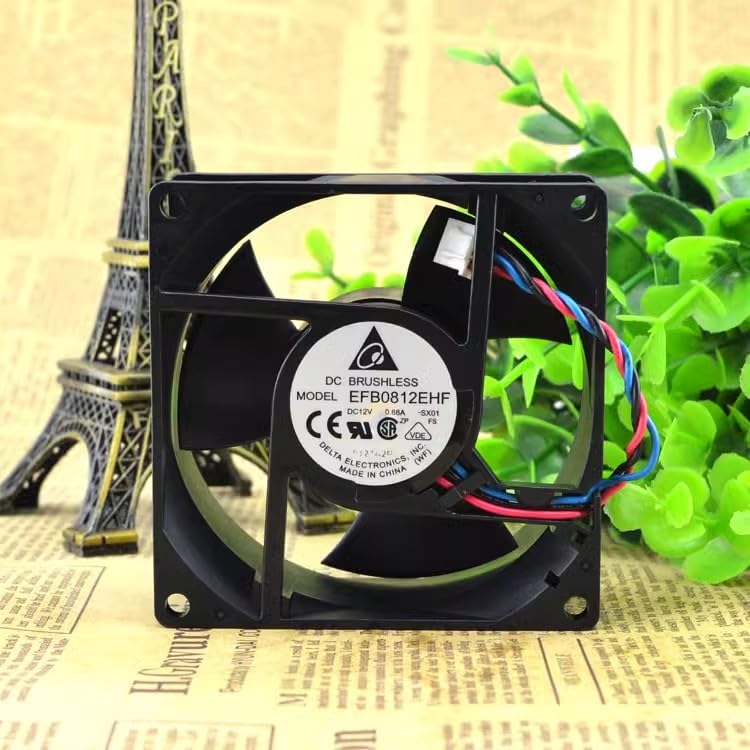 8cm 8032 EFB0812EHF 12V 0.68A Double Ball Server Cooling Fan