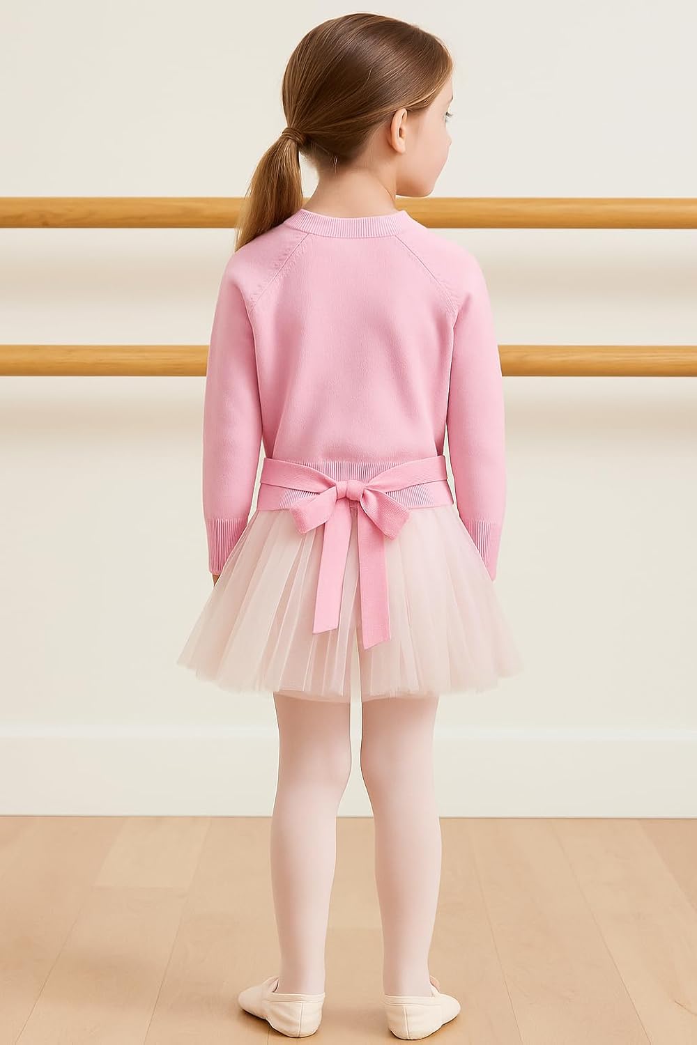 Girl's Women's Dance Wrap Sweater Ballet Top Warm up for Leotards, Dress - Image 4