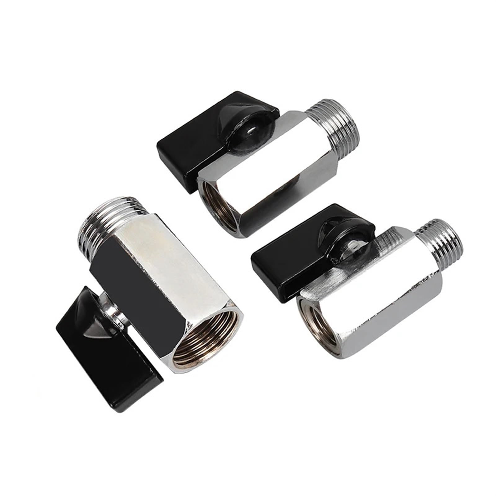1/8" 1/4" 3/8" 1/2" mosiężny zawór kulowy gwint G mini wtyczka do gniazda sprężarki powietrza, wody, gazu, oleju, zawór odcinający (męski do żeńskiego 04)