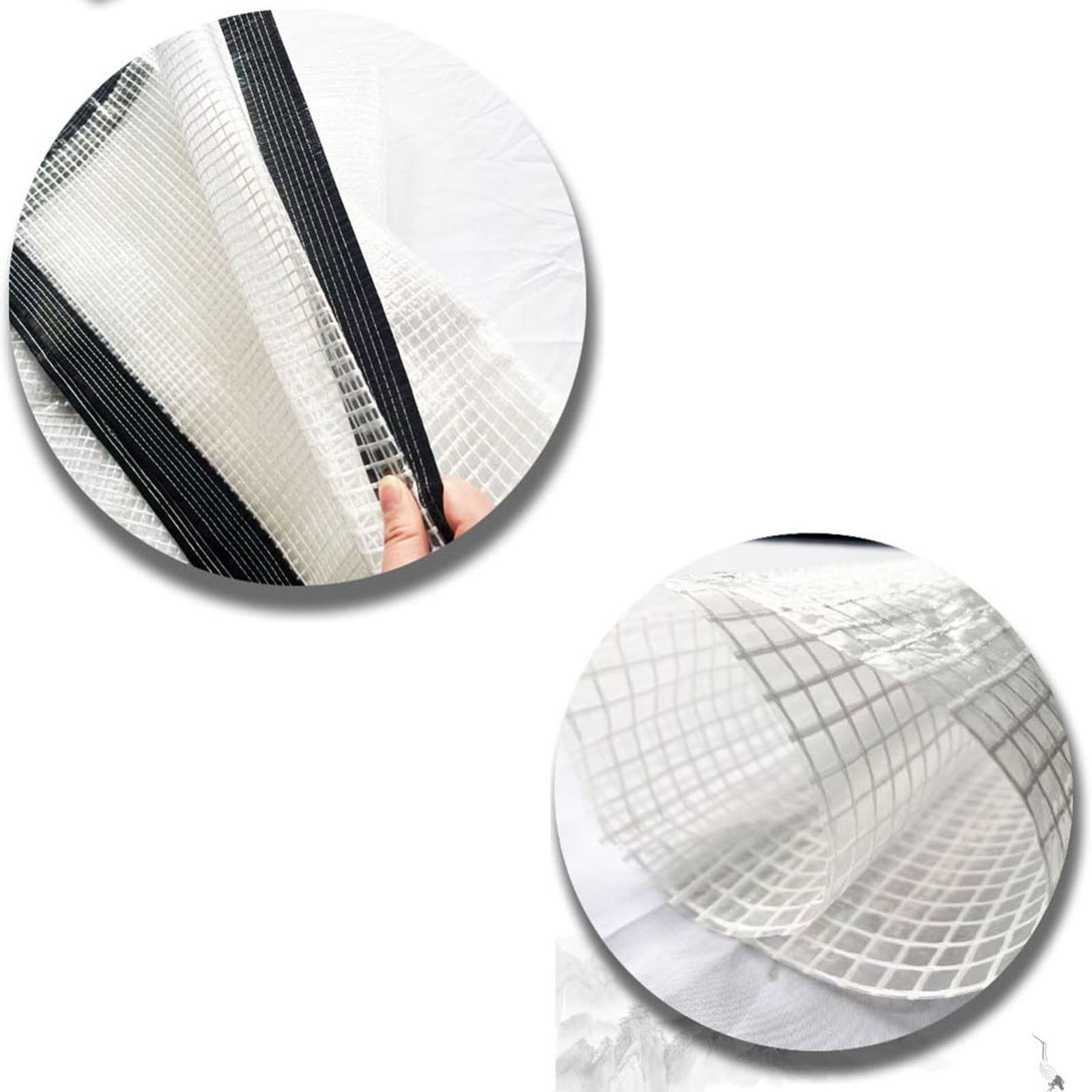 Garten Schattierungsnetz Schattiernetz, weiß Schattennetz, 50% UV-Beständiges,mit Ösen,für Garten/Pflanze/Gewächshaus/Scheune/Außen/Hof/Dach(Size:2 * 2m)