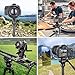 INNOREL Tripod Fluid Head Pan Tilt Head Mini Pan Metal Camera Video Tripod Head with 2 Arca Swiss Quick Release Plates, Handle, Magic Arm & Phone Clip for Video DSLR Cameras, Load up to 8.8lb/4kg, F10