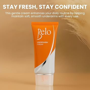 Underarm Cream 40g Gentle Daily Care for Smoother, More Even-Looking Underarms Non-Sticky, Fast-Absorbing Formula for All Skin Types Easy to Use, Travel-Friendly Tube x 4 Tubes