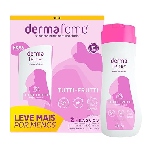 Dermafeme Sabonete Líquido Íntimo Teen 200Ml Branco 2 Unidades