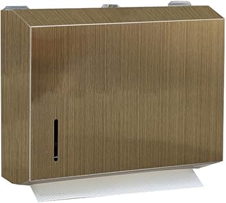 gotonovo Antique Brass Bronze Dual Dispensing Paper Towel Holder Toilet Paper Dispenser Stainless Steel Wall Mount Bathroom Vintage Luxury Restroom Trifold Hand Tissue Napkin