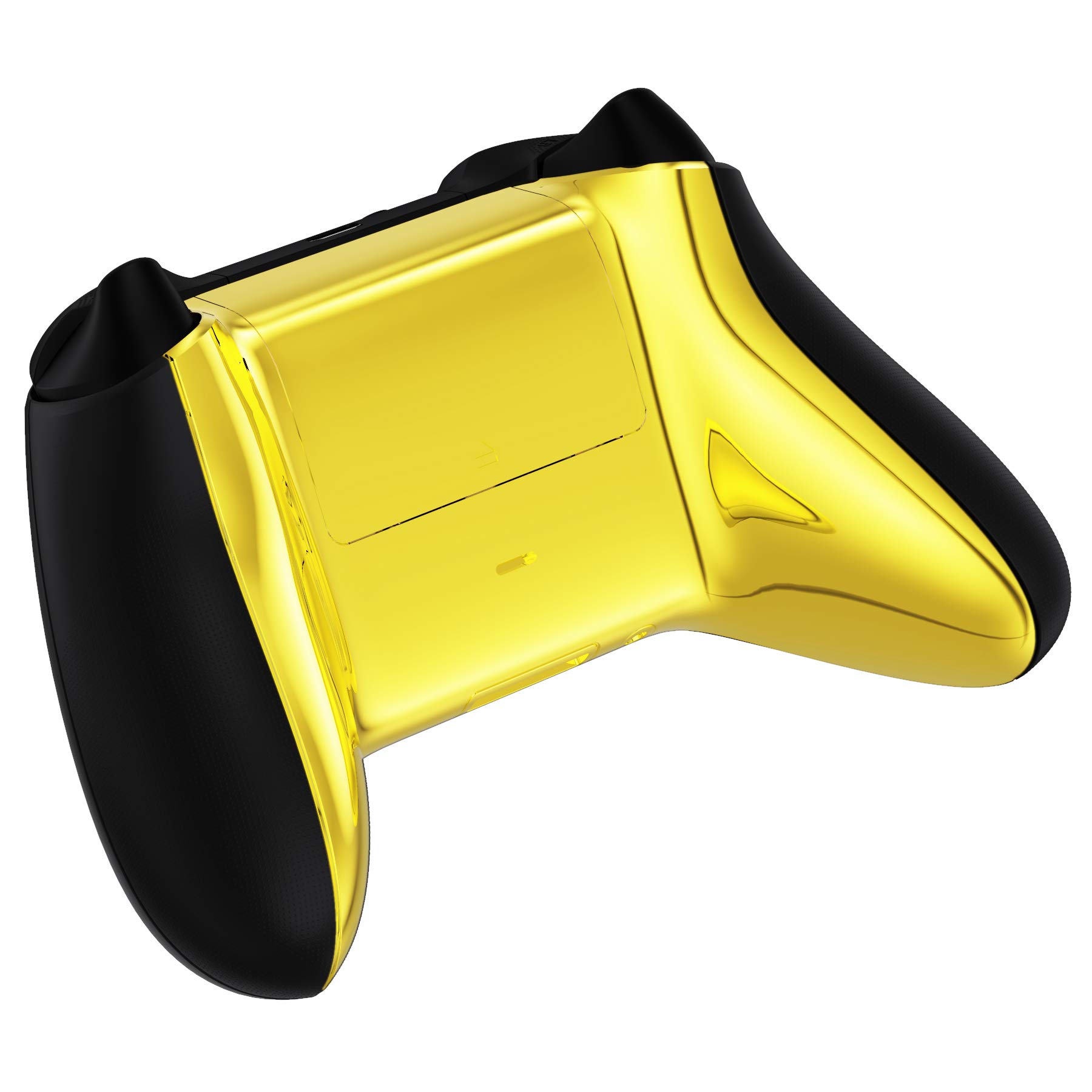 eXtremeRate Cover Posteriore per Xbox Series X S Controller,Custodia Copertura Coperchio di Batteria Scocca Shell Ricambio per Xbox Series X/S Joystick Model 1914-Oro Cromo