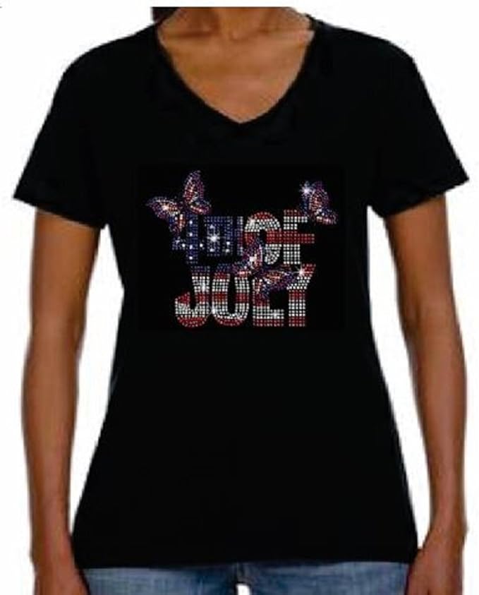 rhinestone 4th of july shirts