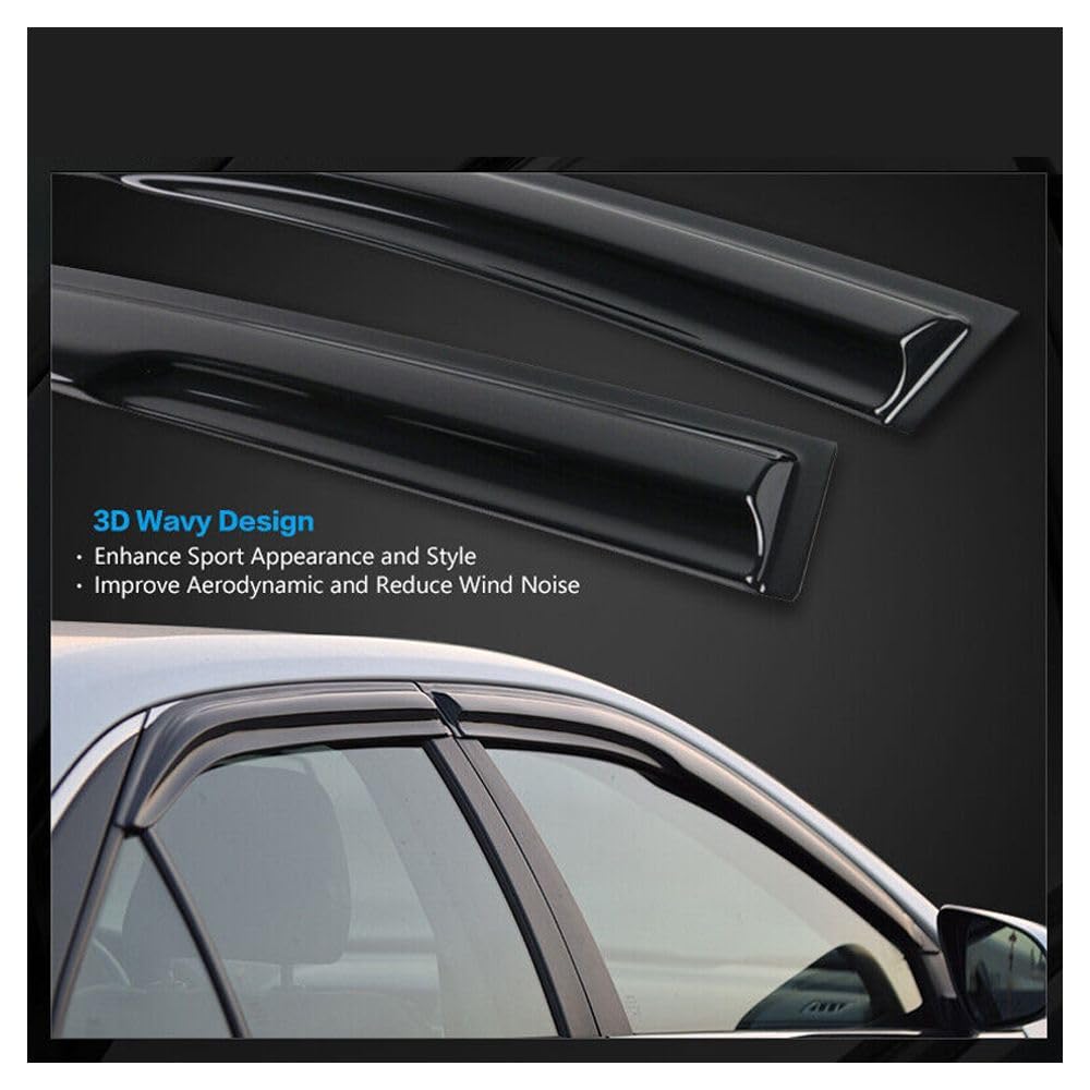Lámpara De Plástico Para Ventana De Coche, Visera De Viento, Lluvia