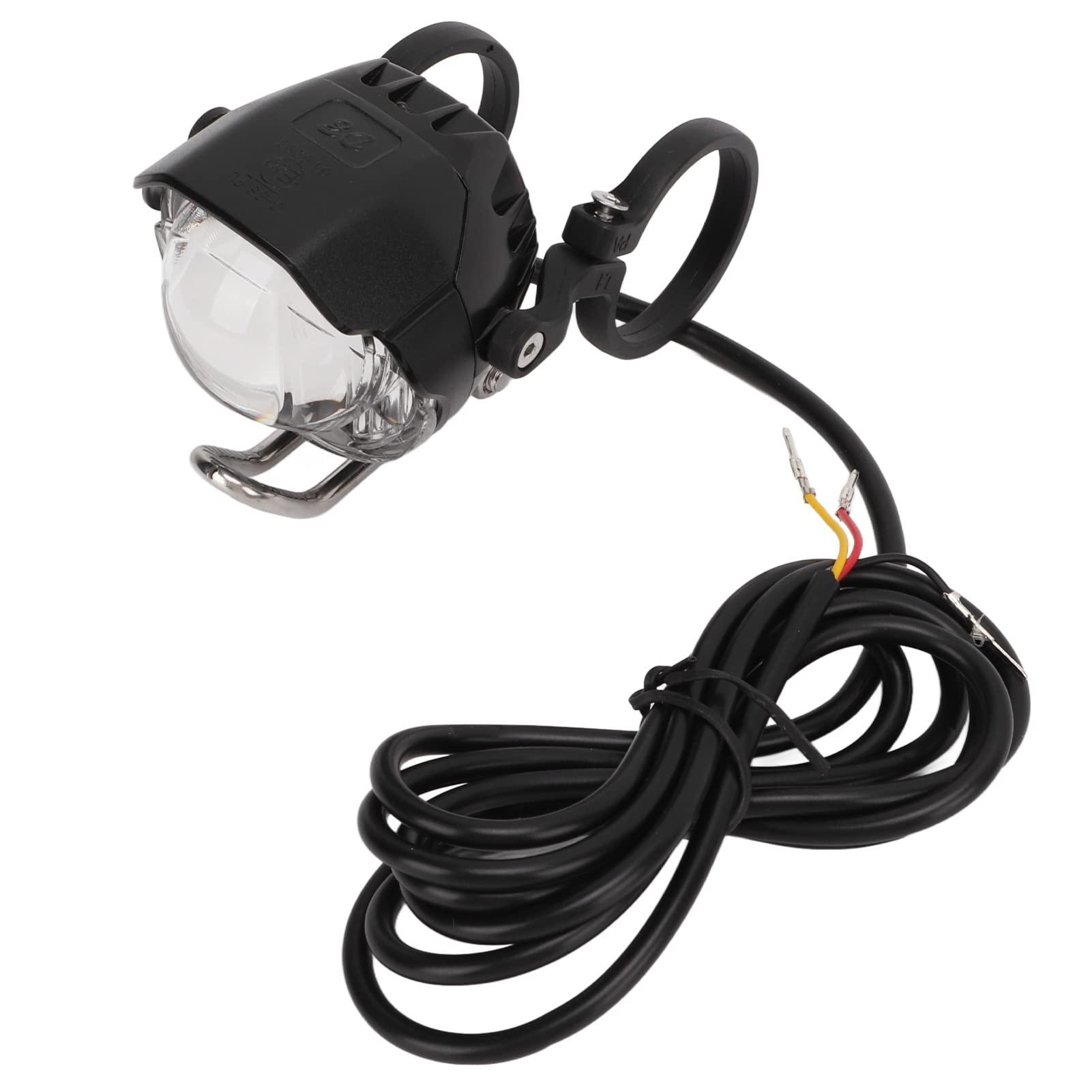 BuyWeek Ensemble d'éclairage de vélo, 24V 36V 48V Kit d'éclairage Avant arrière de vélo électrique résistant à la Chaleur Phare et feu arrière de vélo électrique avec kit de klaxon