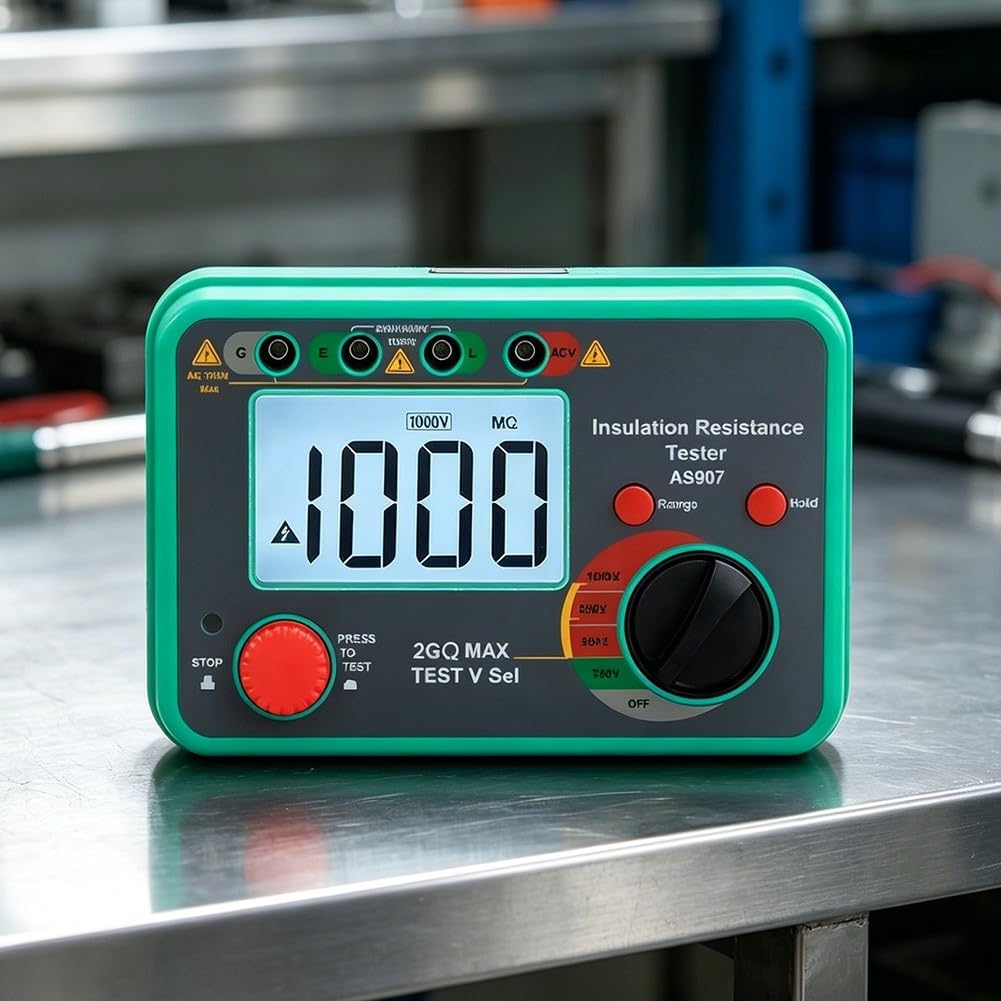 Probador de para resistencia AS907 Digital 250V/500V/1000V Probador