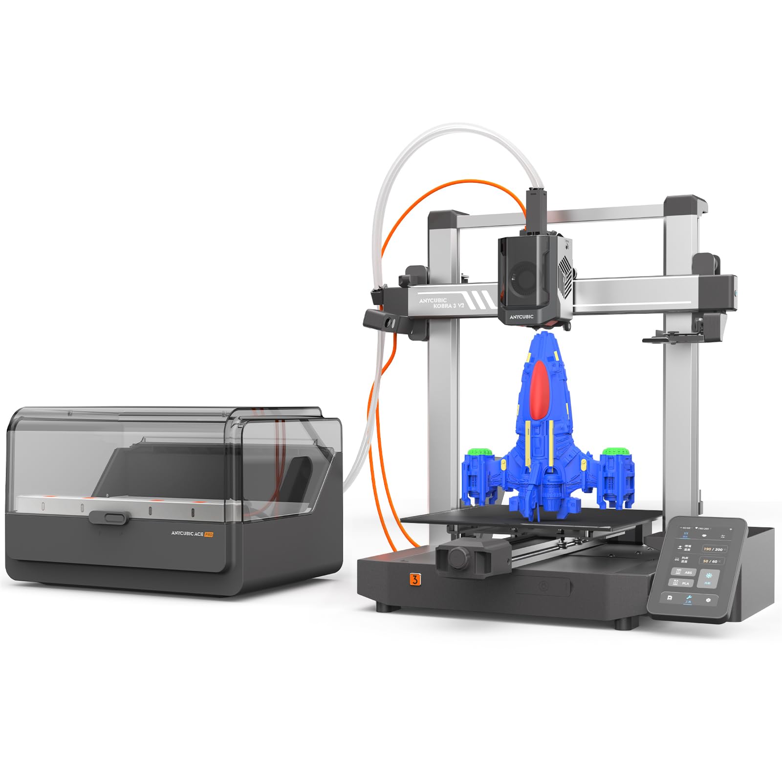 Anycubic Kobra 3 V2 Combo, New Upgrade Multicolor 3D Printer, Max