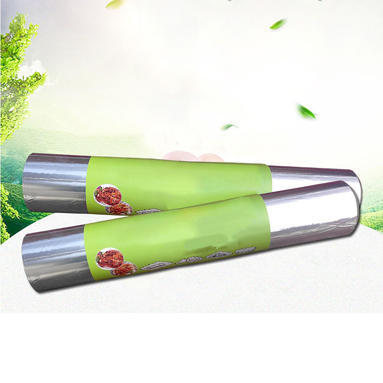 Rotolo di Alluminio Extra Resistente 50 m x 38 cm, 20 Micron – Pellicola per Cucina, Adatta a Freezer e Griglia – Perfetta per Pacchetti in Alluminio e Cucina Casalinga(Size:6 Roll)