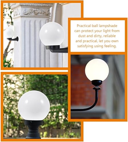 Miniatura 5 de 2pcs Bola Pantalla Blanco Accesorios Acrílico