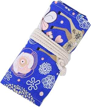 Astuccio Portamatite Rotolabile HICAS - 72 Fori, Tela, Cielo Notturno - Foto 11