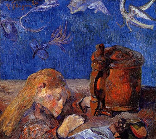 Clovis endormi Paul Gauguin toile murale pour sublimer un mur vide et triste de salon