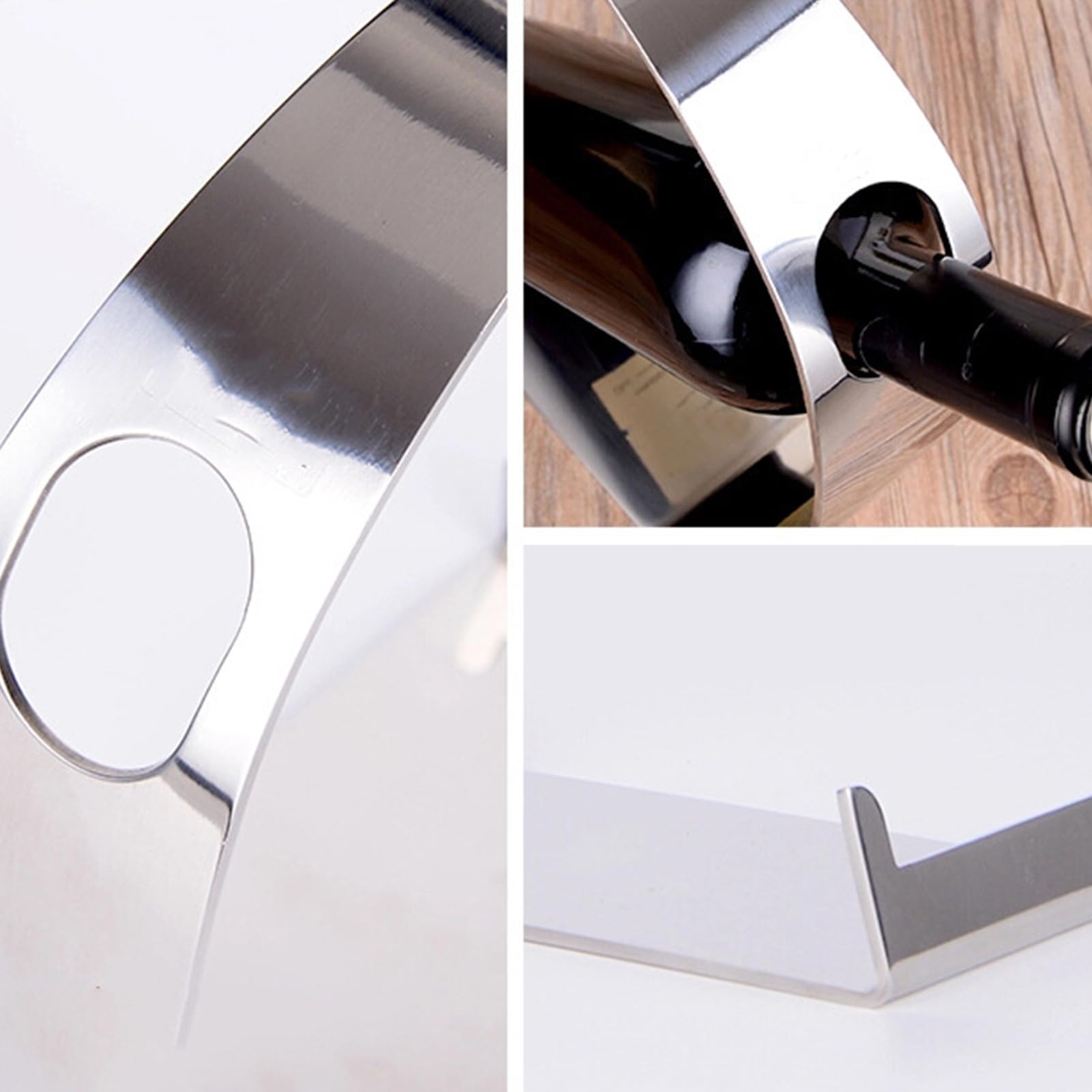 Estantes para Vino De Sobremesa Soporte De Acero Inoxidable