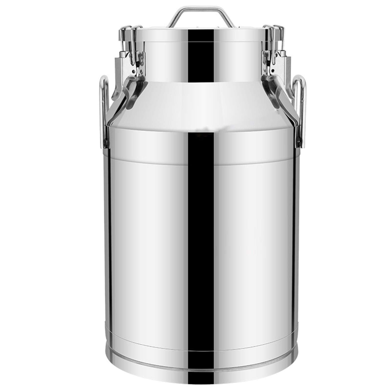 SaryEdge Heavy Duty Farm Milk Can Bucket with Sealed Lid, 304 Stainless Steel Pail Milk Transport Barrels Tote Jug Tea Canister,50L,50l(38 * 60cm),50l(38 * 60cm)