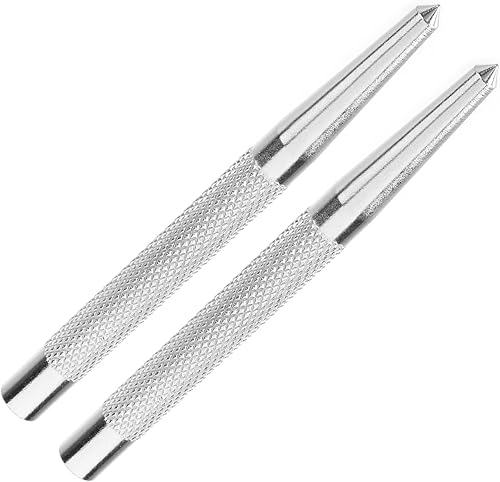 Punzón central moleteado superficie antideslizante cromado vástago herramienta de mano para metal o madera herramienta universal para maquinistas y