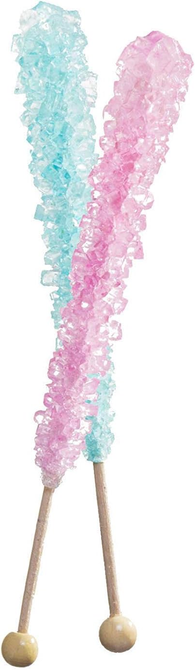 Rock Candy Sticks (Gender Reveal, 24 Count)