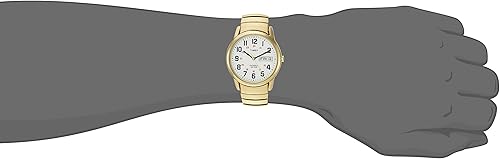 Miniatura 2 de Timex T2N092 Easy Reader - Reloj con correa de expansión de acero inoxidable extra larga en tono dorado de 1378in Tono dorado