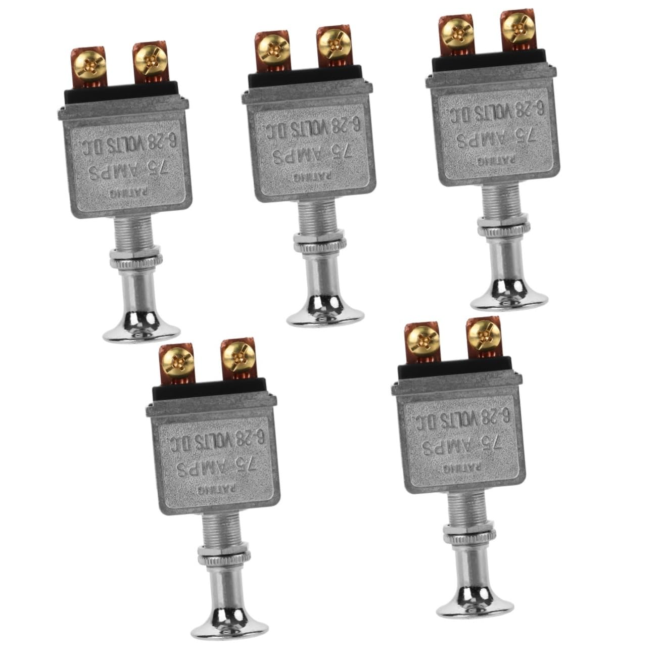 TOPPERFUN 5pièces Tracteur Push Pull Switch Démarreur Heavy Duty Pour Véhicules Agricoles Et Tracteurs Remplacement Et