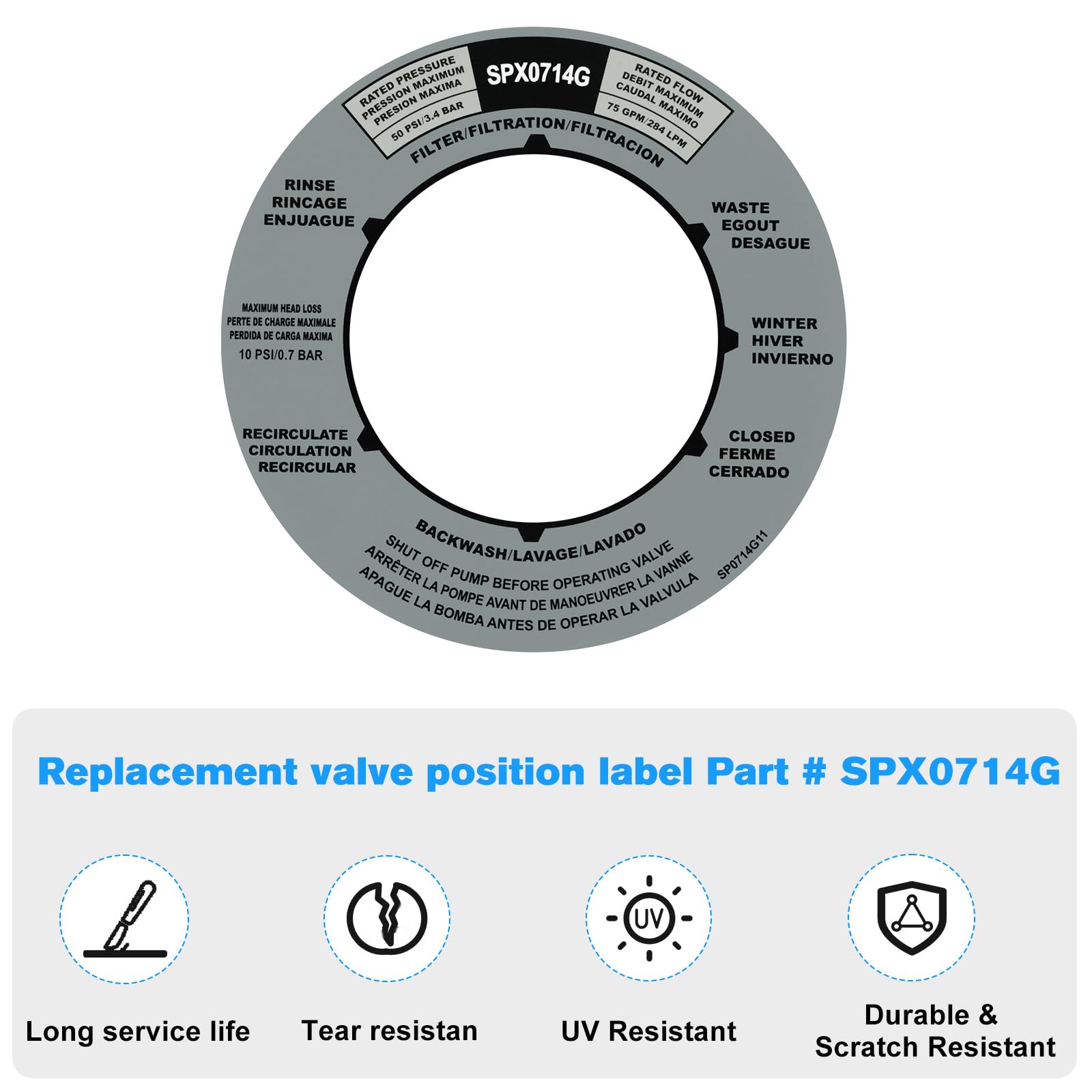 Hayward CX1750B Filter Head with Directional Vent Valve Replacement for Hayward C1750 Star Clear Plus Cartridge Filter
