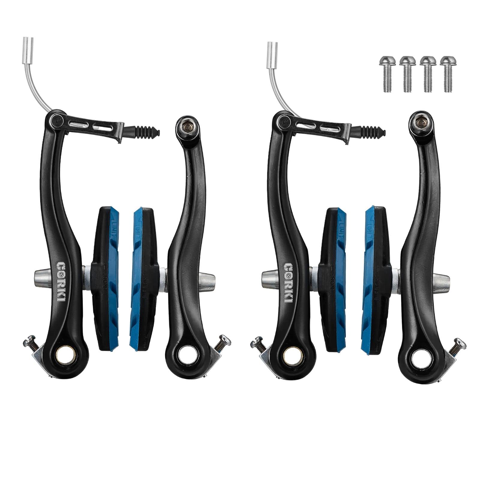 Corki Cycles Linear Mountain Bike V-Brake Set Front and Rear 2 Pairs - 70mm Brake Pads