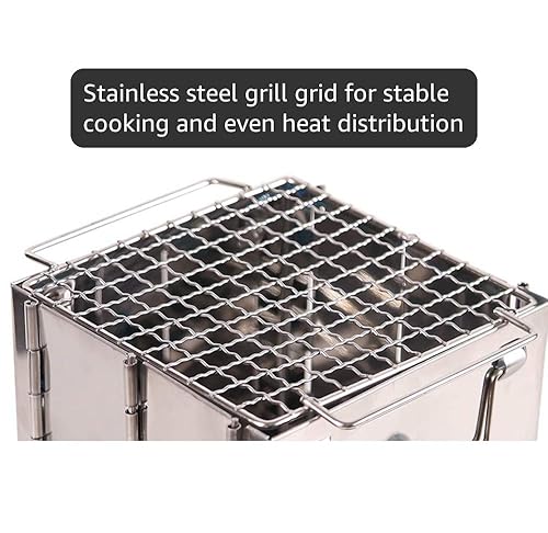 Amazon.com: CAMPMAX Portable Folding Camping Wood Stove for