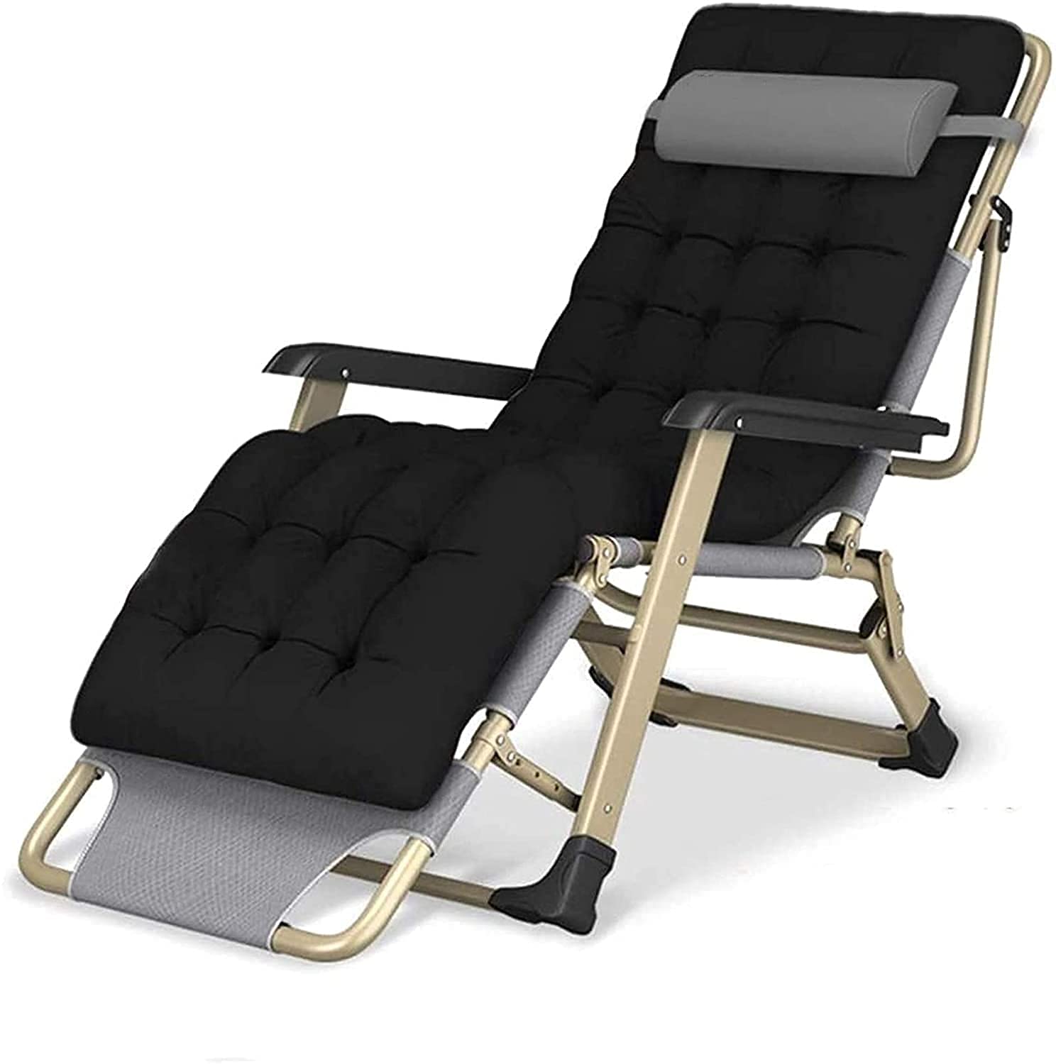 Chaise inclinable Zero Gravity pour vos moments de détente au jardin avec coussin en coton