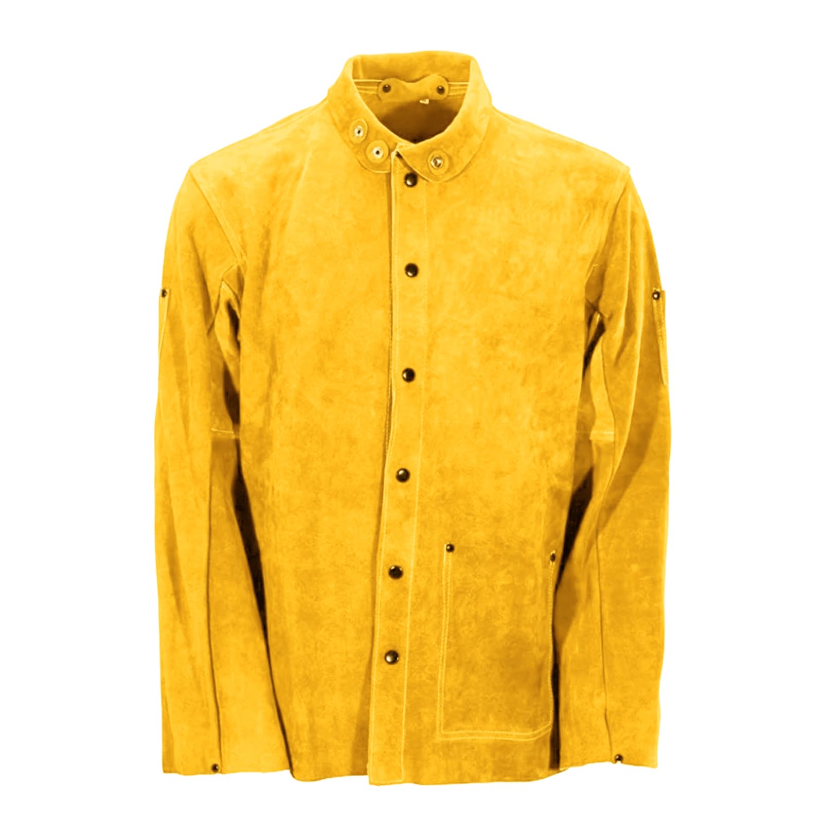 Leather Welding Jackets Coat with Flame Retardant and Thermal Protections for Workers Professional Leather Welding Coat