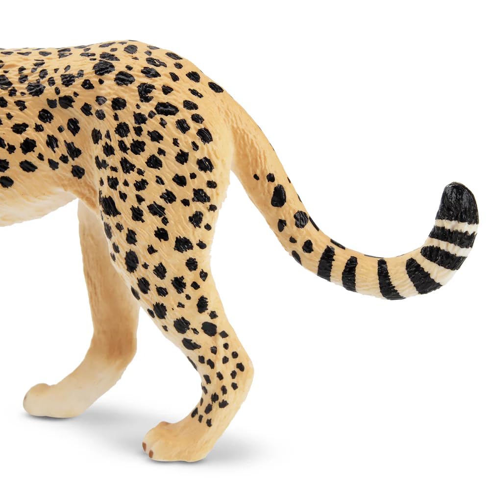 TOYMANY Gepardy figurki zwierząt, las, zwierzęta, figurki, 9,6 x 2,7 x 6,2