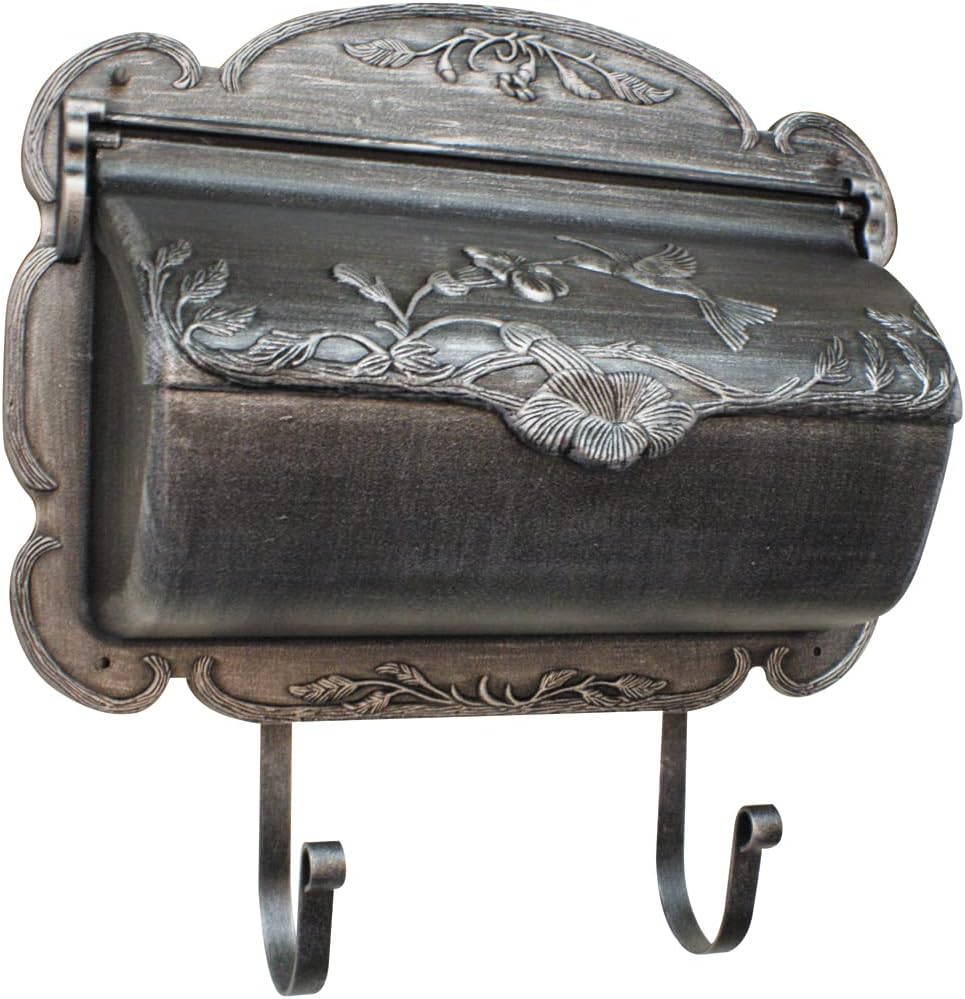 Special Lite Hummingbird Horizontal Wall Mount Mailbox - White Aluminum Mailbox for Wall Mount - SHB-1004-WH