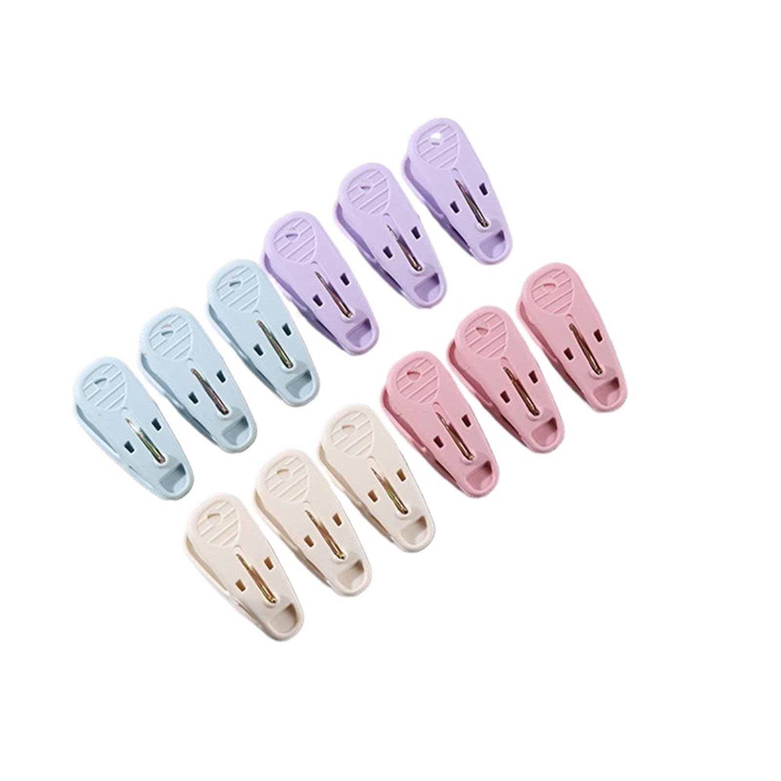 Plastic Clothes Pegs Household Plastic Drying Clip, Thick, Windproof, Underwear, Clothes, Socks(12pcs)