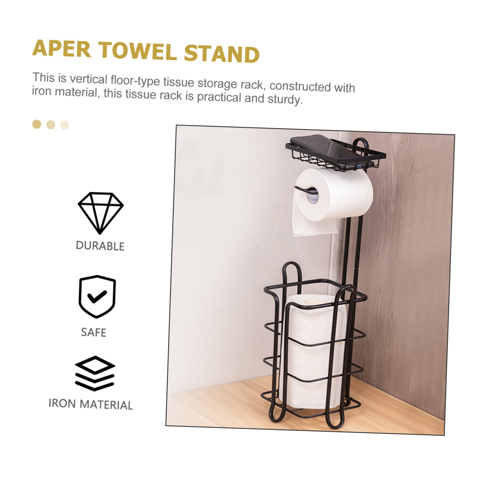 Vertical Tissue Stand Dispenser Robuster Vertikaler Toilettenpapierhalter Für Zuhause Und Gastronomie Platzsparend Und Elegant Für Bad Und Wc