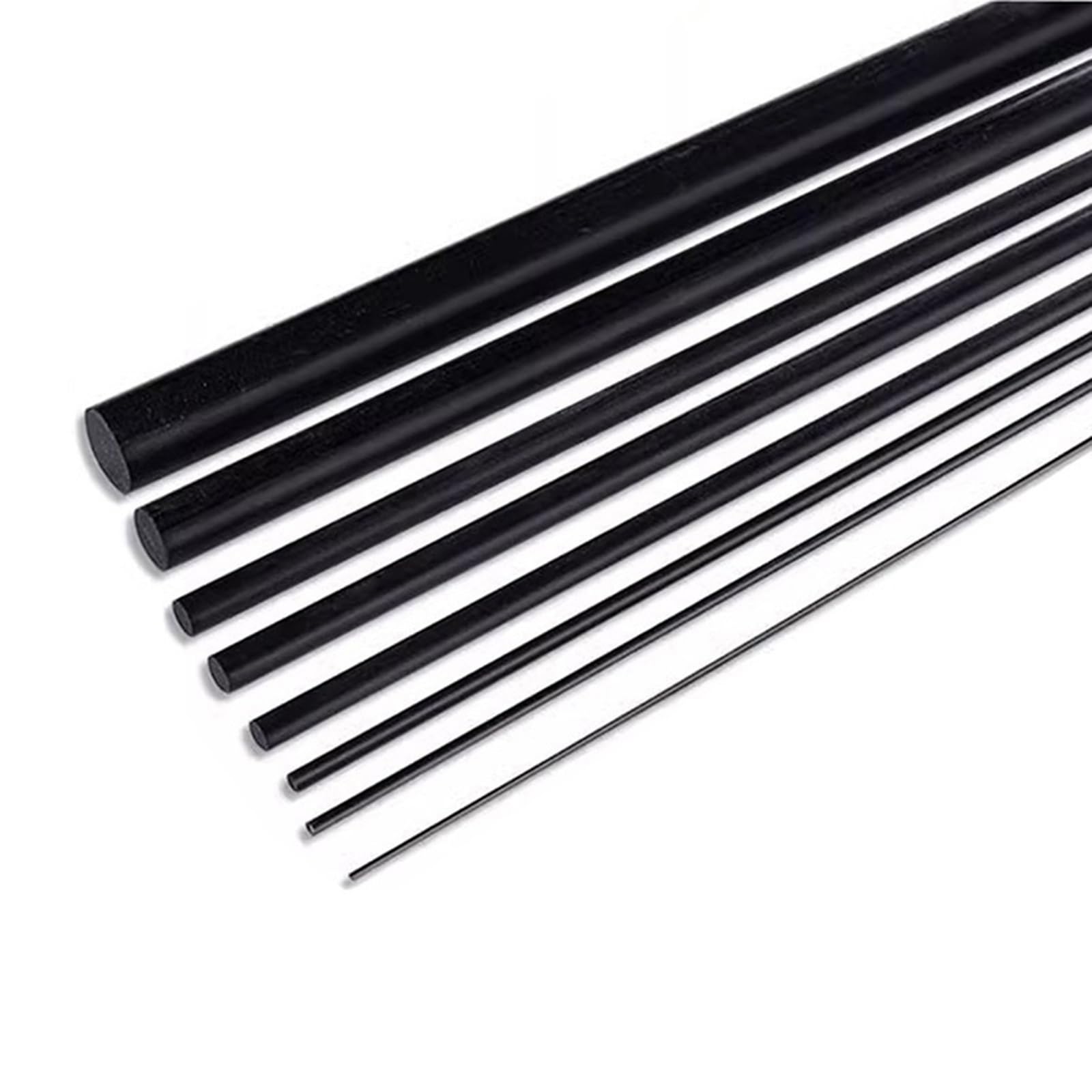1pcs Asta tonda solida in fibra di carbonio